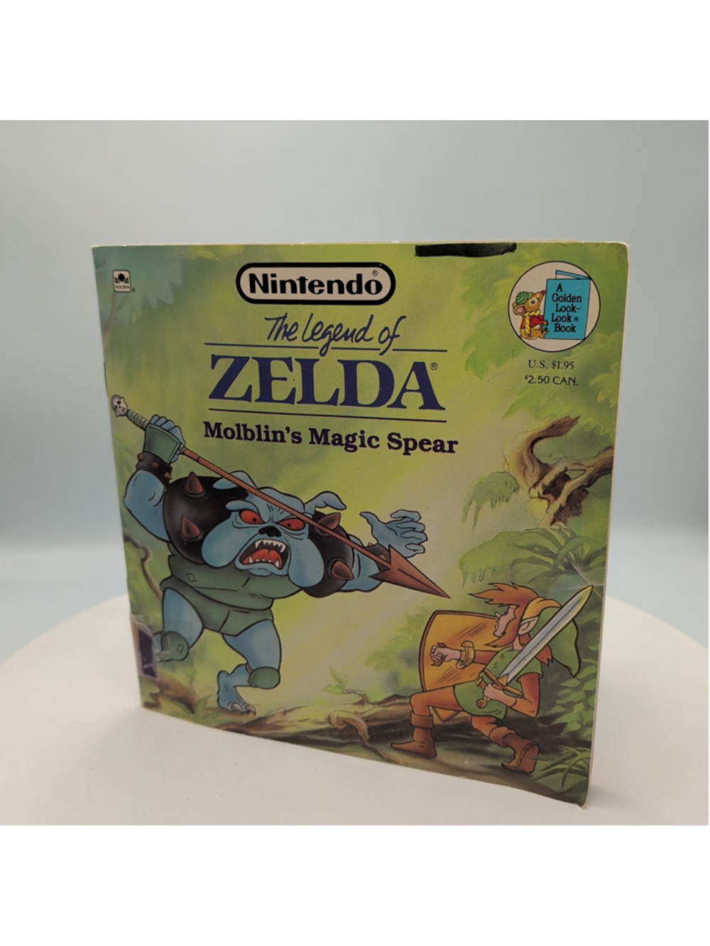 The Legend Of Zelda Molblin's Magic Spear (1989 A Golden Book) Nintendo Vintage